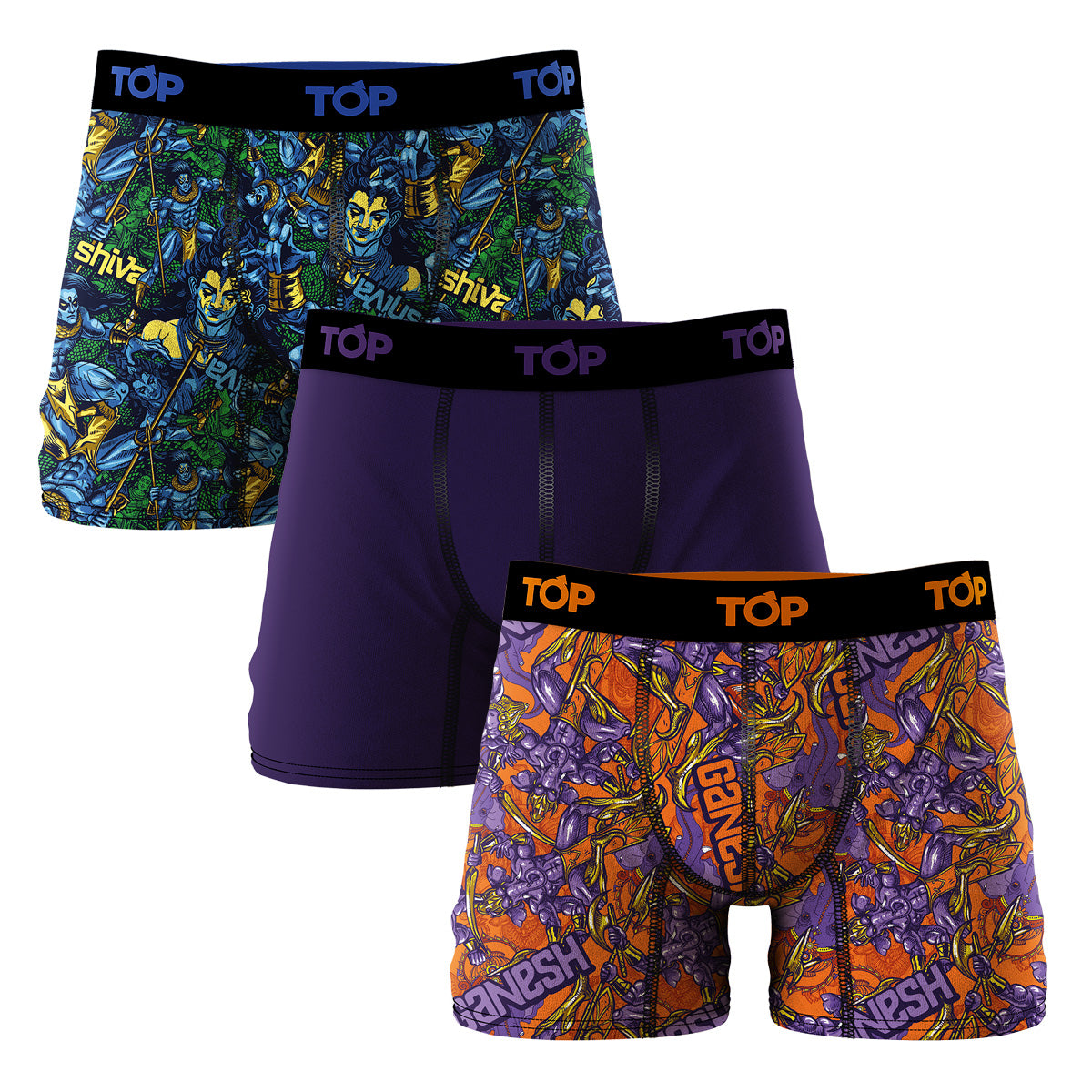 Men Boxer Brief Cotton 3-Pack Gods Collection