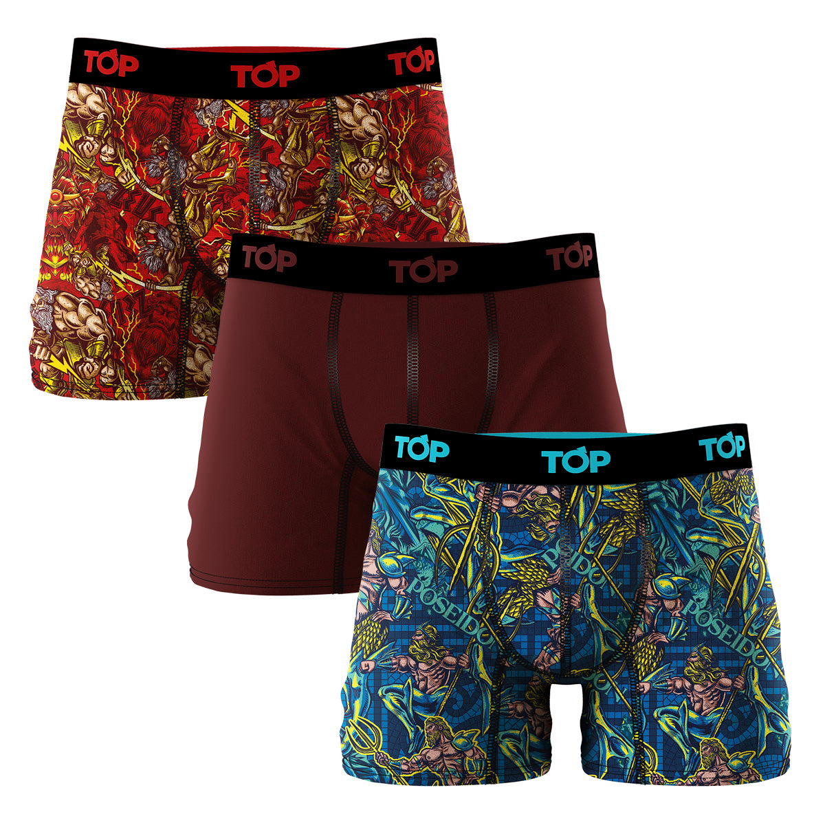Men Boxer Brief Cotton 3-Pack Gods Collection