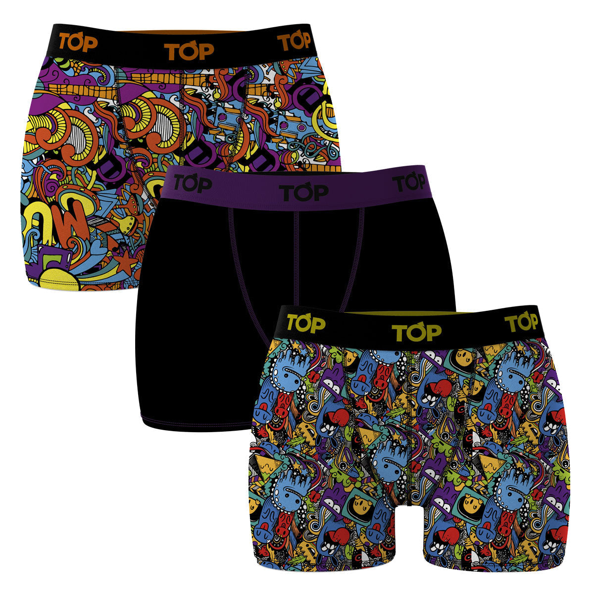 Women’s Cotton Boxer Briefs – 3-Pack (Playlist Collection)