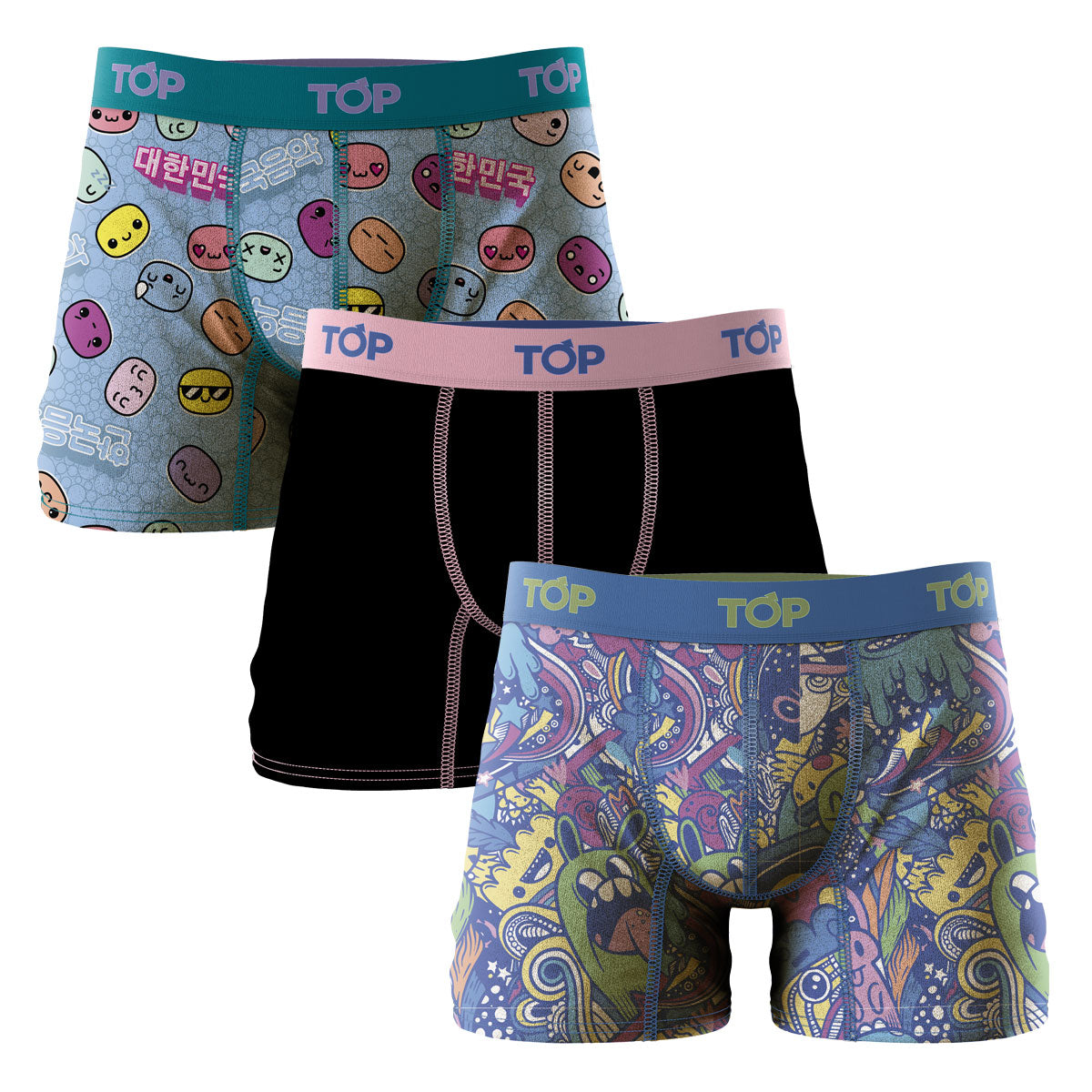 ADULTS, BOXER BRIEF, BOXERS, COTTON BLEND, MEN, PACK 3, PLAYLIST, TOP USA, UNDERWEAR, VAR