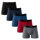 ADULTS, BOXER BRIEF, BOXERS, COTTON BLEND, MEN, PACK 5, PLAIN, TOP USA, UNDERWEAR, VAR